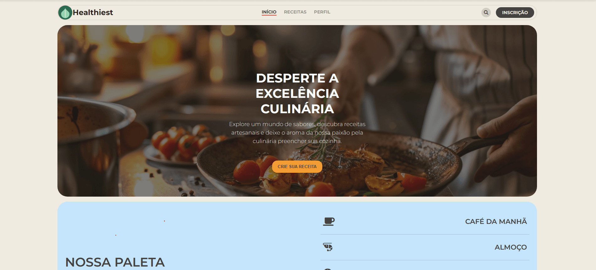 Healthiest — Receitas Saudáveis com IA